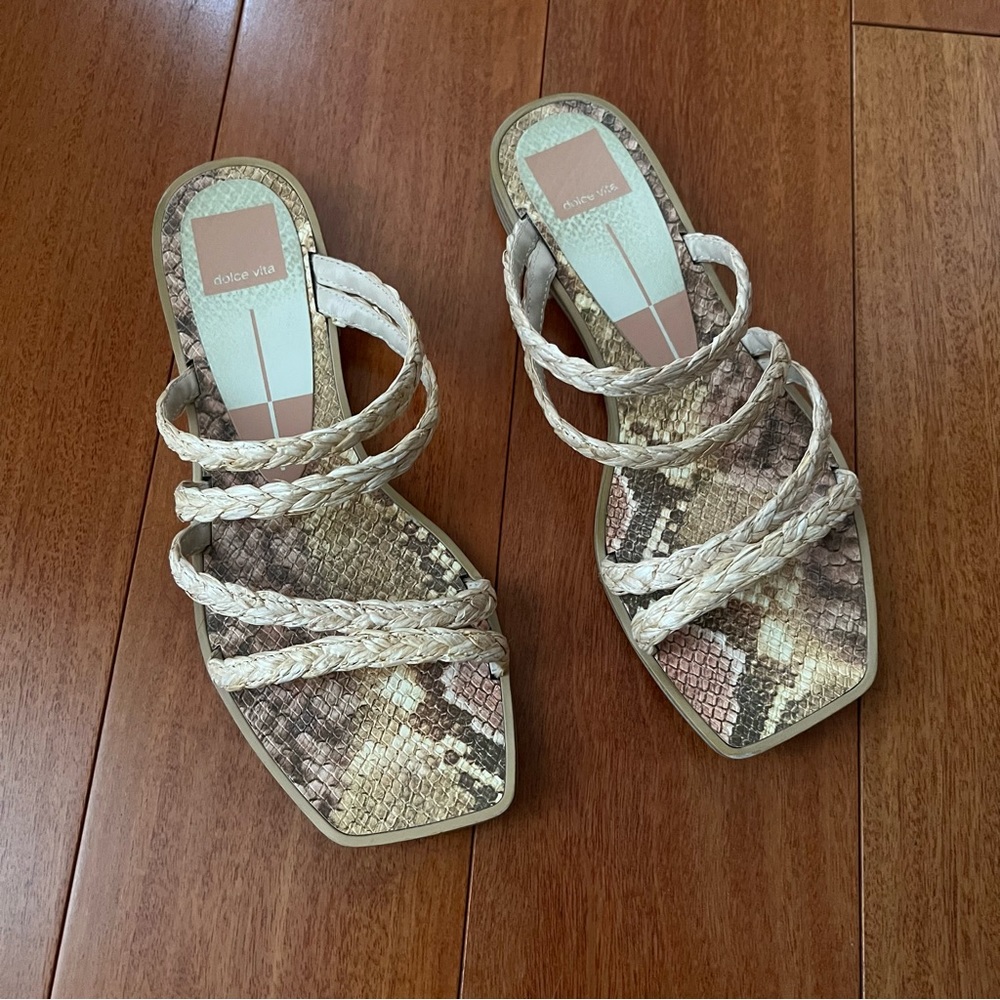 Dolce Vita Snakeskin Sandals